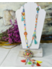 Multi Beads & Tassel Long Necklace