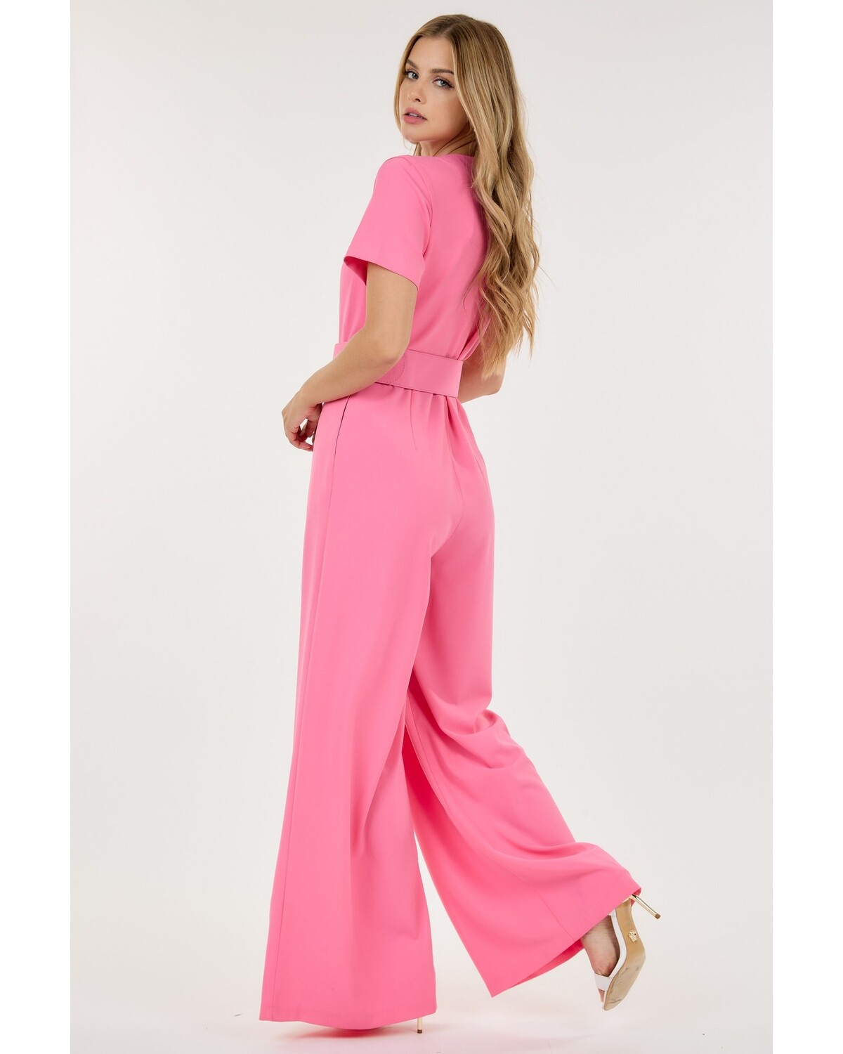 SOLD COLOR JUMPSUIT WITH PLAID PANTS