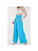 High Waisted Flare Pants With Belt