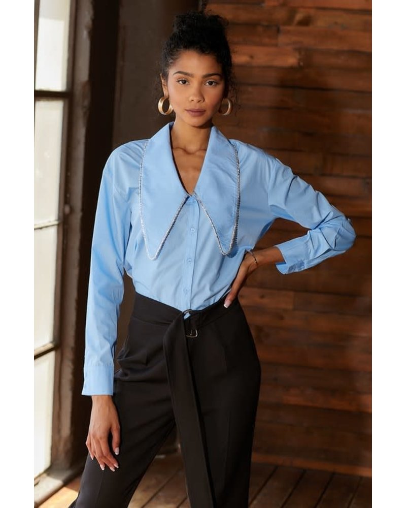 Adelaine Big Collar Detail Shirt