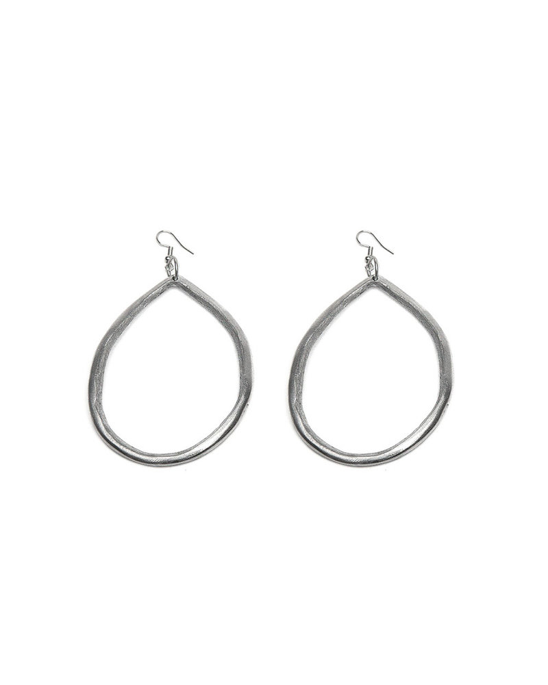 BOUCLES OVALES IRREGULIER AL17351