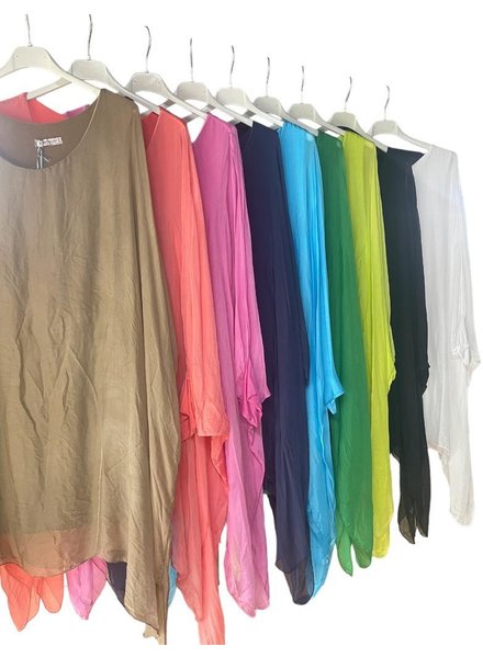 Silk Blouse One Size( small to 1x)