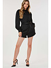 LONG SLEEVE BUTTON- POCKET ROMPER WITH BELT