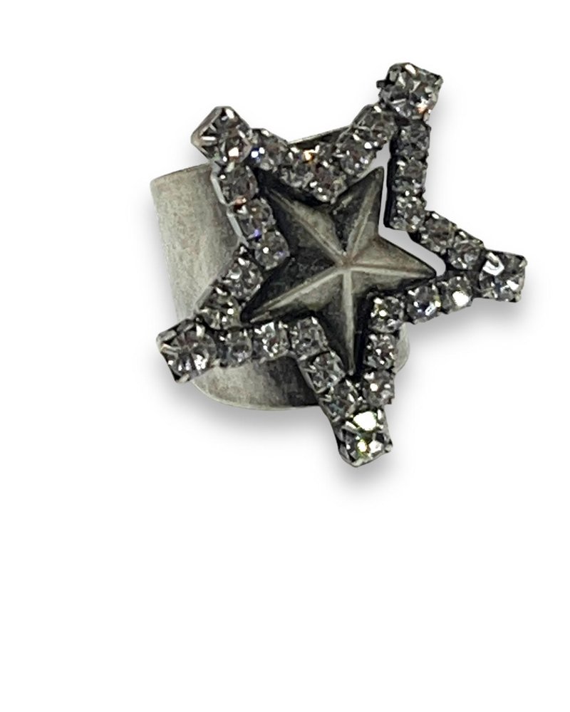 sper Star ring Antique silver