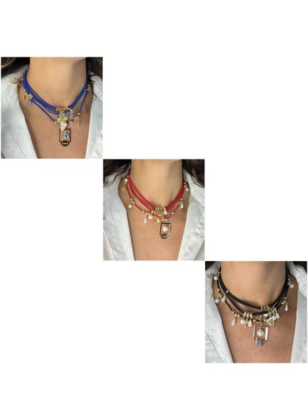 Five Layer Multi Charms Necklace