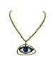 Ceramic Eye Gold Plated Necklace