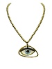 Ceramic Eye Gold Plated Necklace