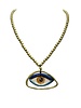 Ceramic Eye Gold Plated Necklace