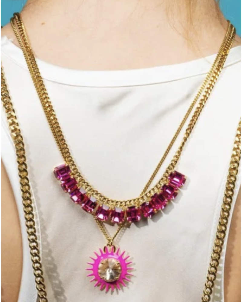 KHALEESI NECKLACE IN PINK -