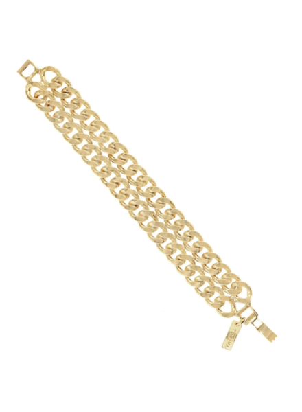 Double Link Bracelet Gold