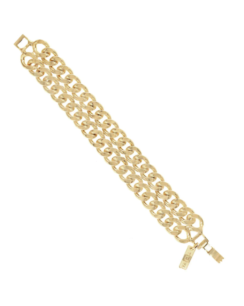 Jeri Double Link Bracelet Gold