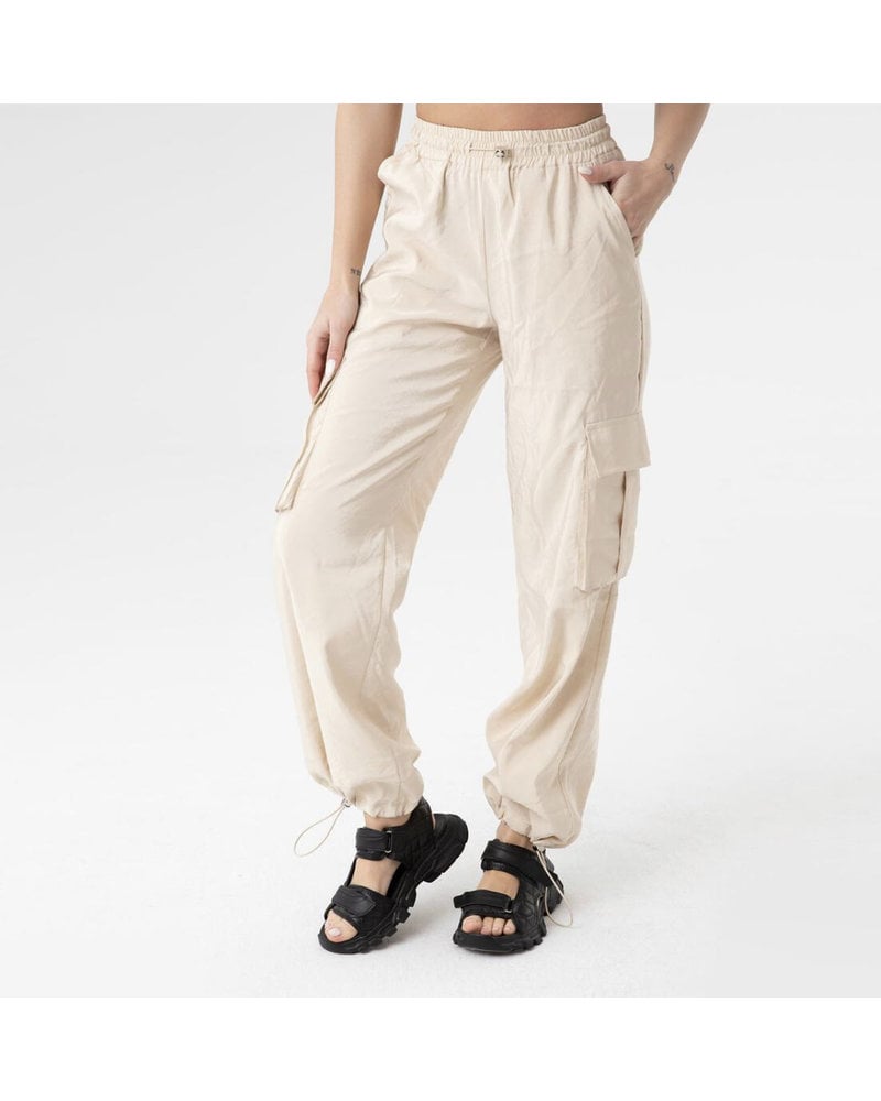 High-Waisted Texture Pants