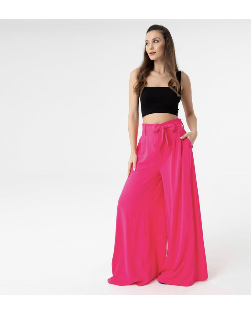 Belted High Waist Pants