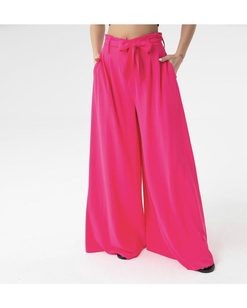 Belted High Waist Pants