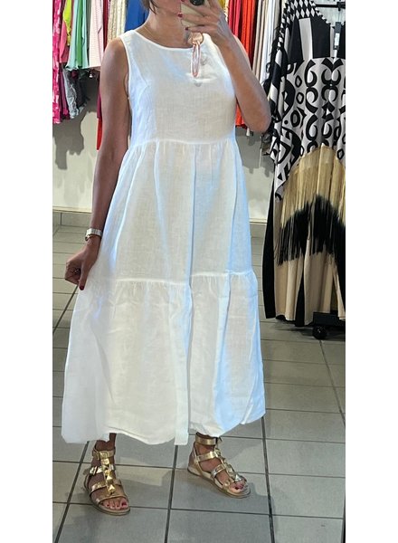 White Midi Classic Dress