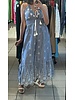 Sleeveless Long Denim Dress 6901