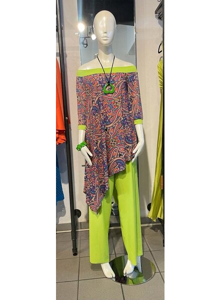 Asymmetrical Multicolor Set 2X By Claudia Orozco