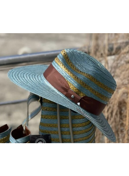 Yellow & Blue Caña Flecha Hat