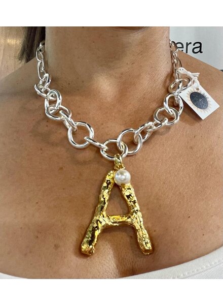 Letter Necklace by 4 soles