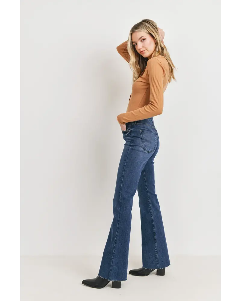 The Fall Flare Dark Denim