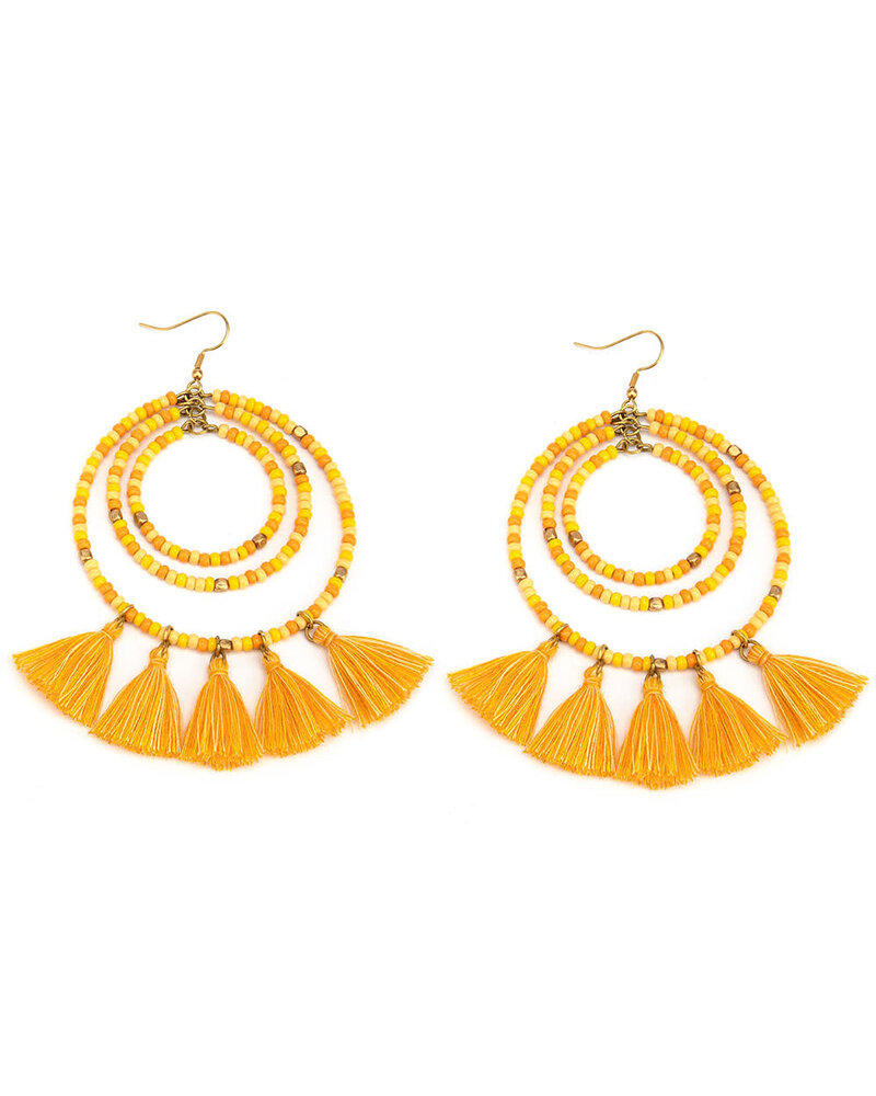 ORECCHINI MULTICERCHI TASSELS FIS9304