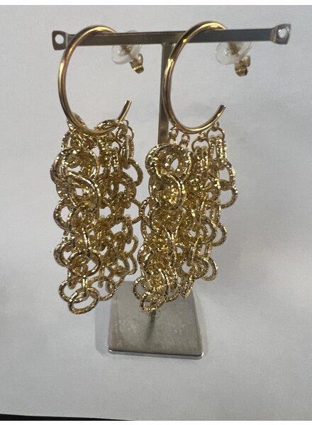 Multi Chain Earrings 31/2" Teresita Tañon