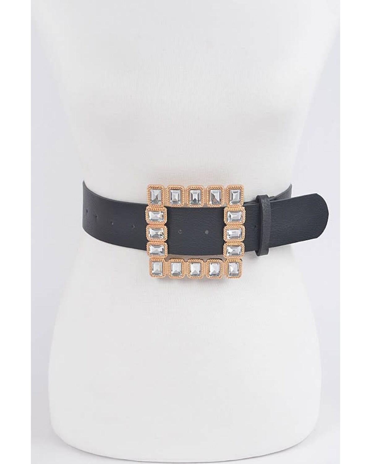 Rhinestone Gemstone Square Plus Size Belt