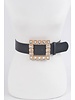 Rhinestone Gemstone Square Plus Size Belt