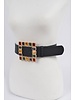 Rhinestone Gemstone Square Plus Size Belt