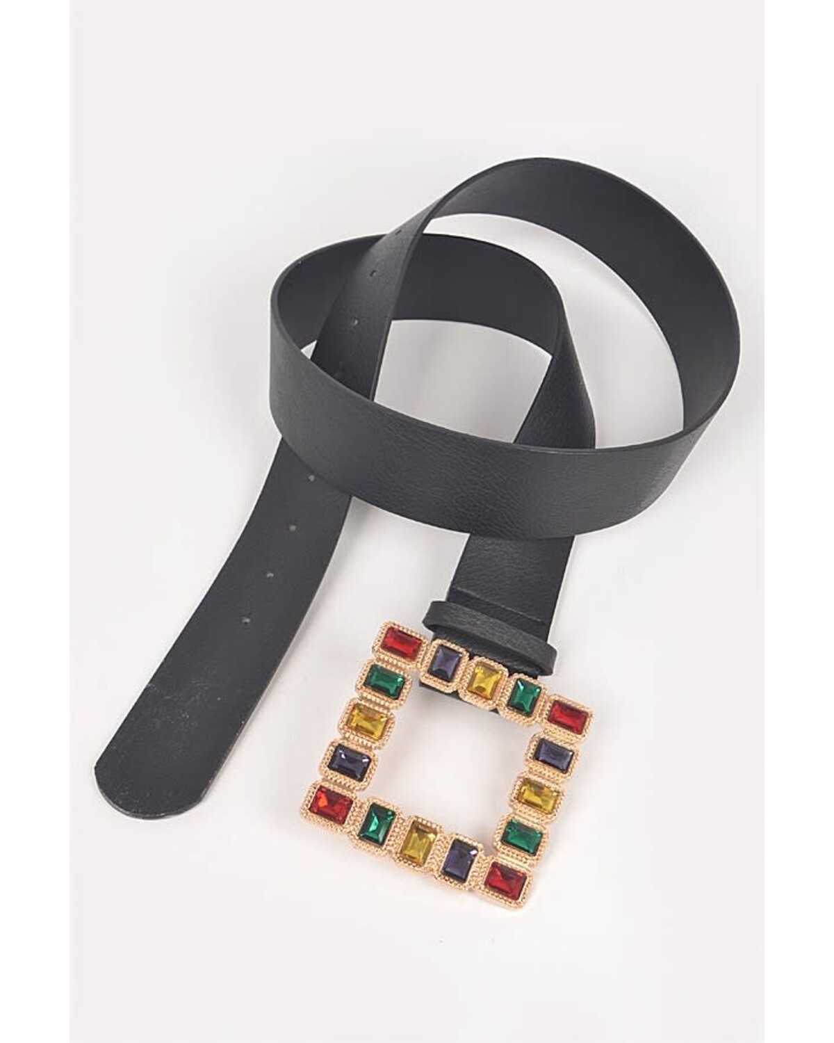 Rhinestone Gemstone Square Plus Size Belt