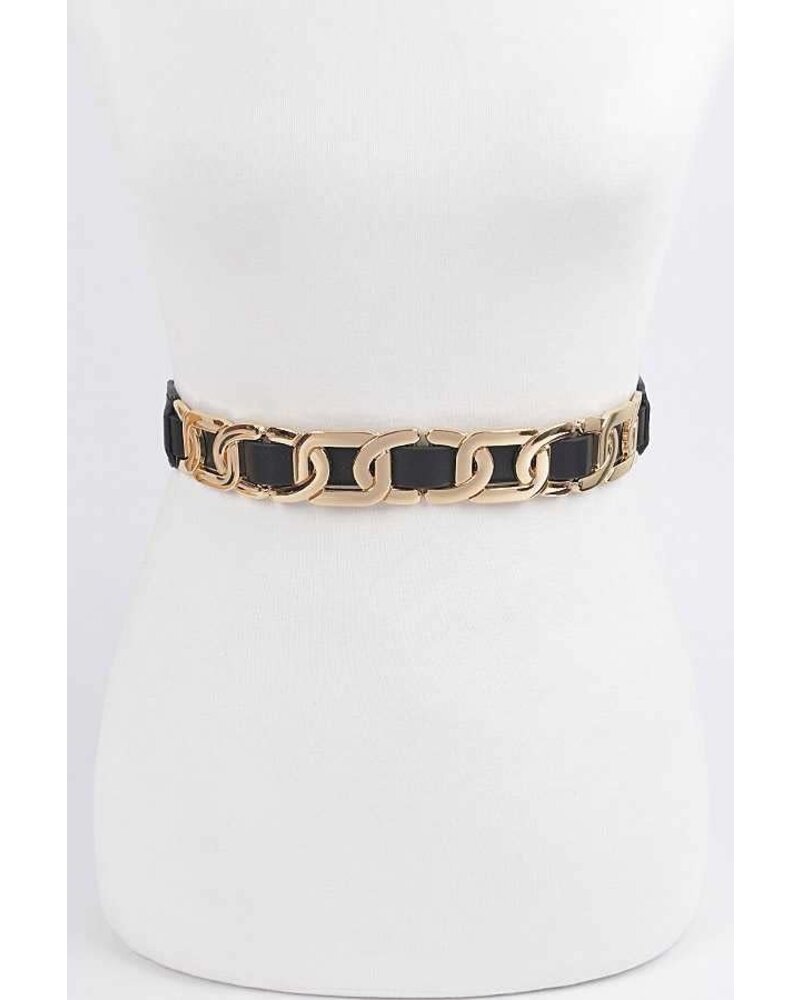 Weaved Chain Iconic Elastic Belt (more Colors)