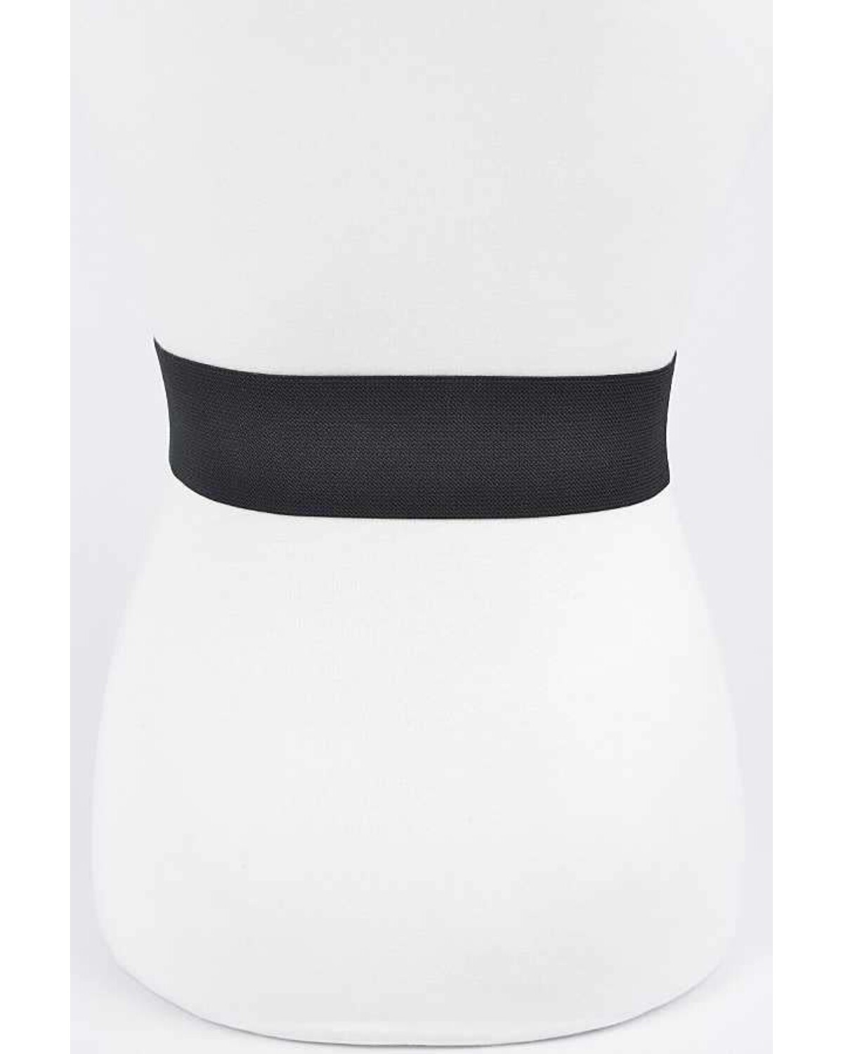 Pearl Buckle Plus Size Elastic Belt