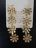 4 Flowers earrings 3"