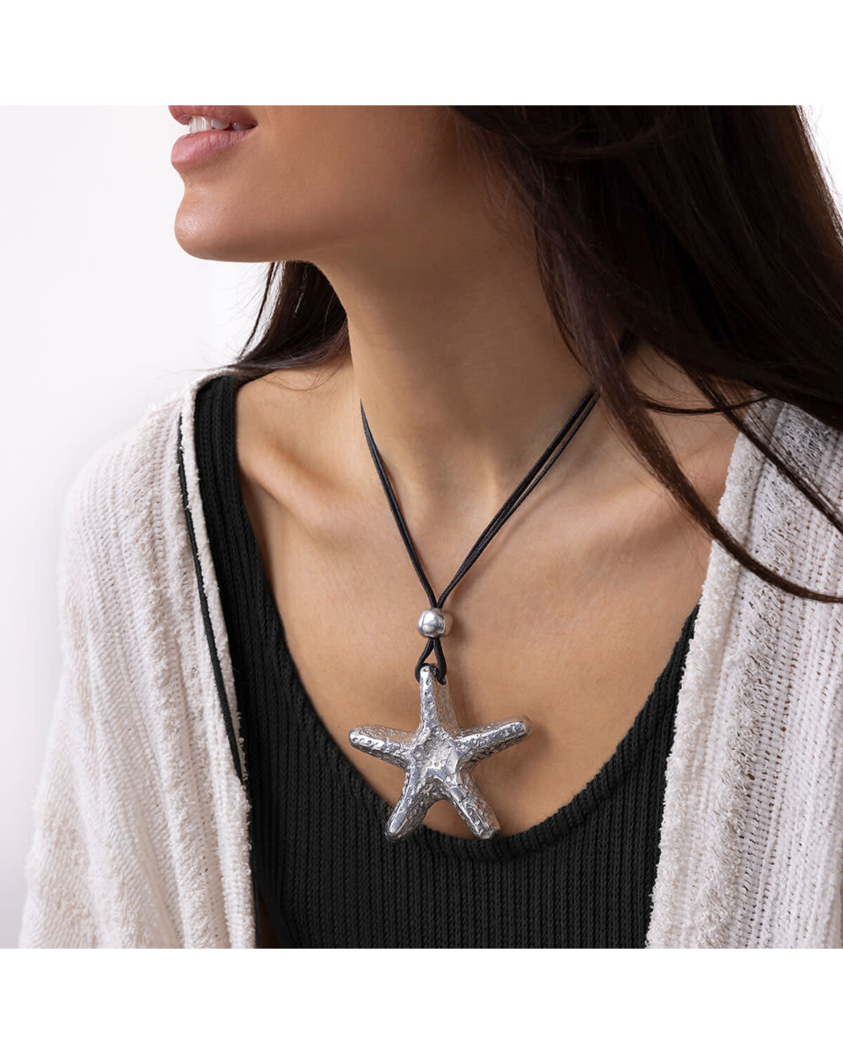 COLLIER COURT ETOILE DE MER BRUT AL02212
