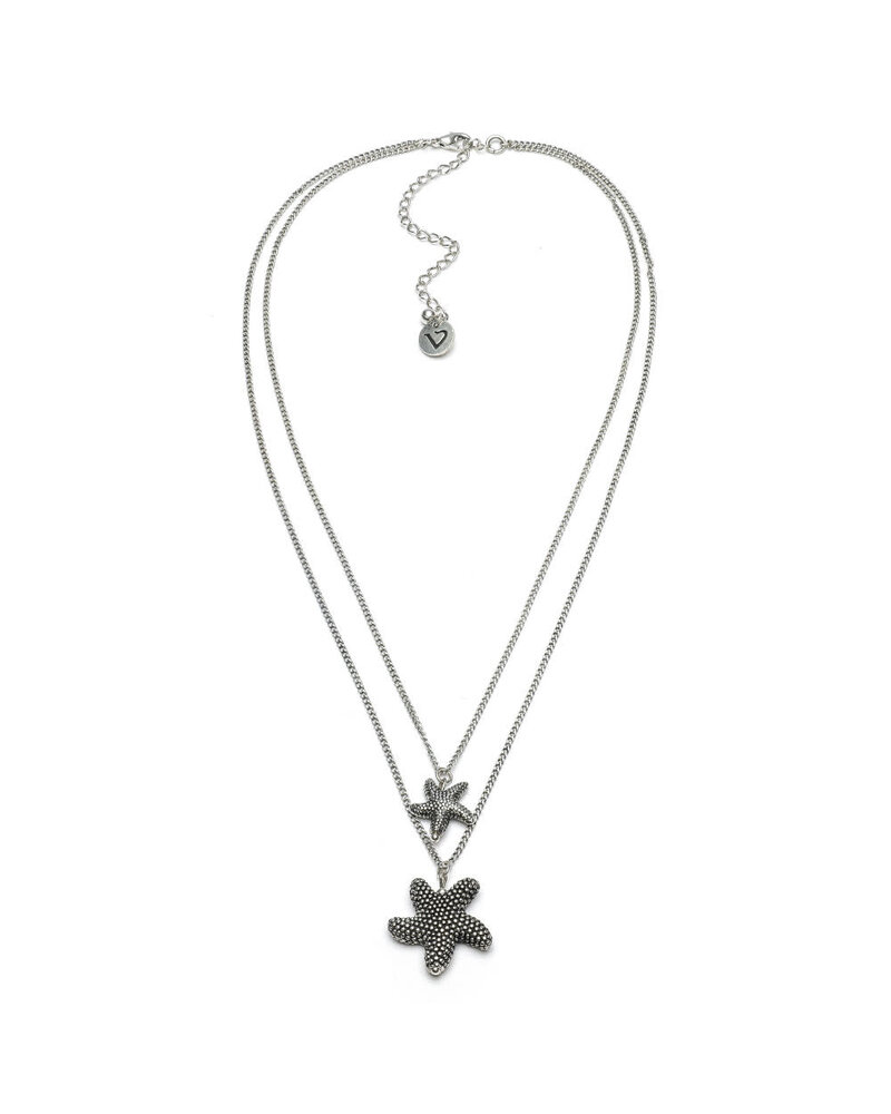 COLLANA 2 CATENE STELLE MARINE LO53133