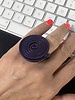 Metallic purple  aluminum ajustable ring