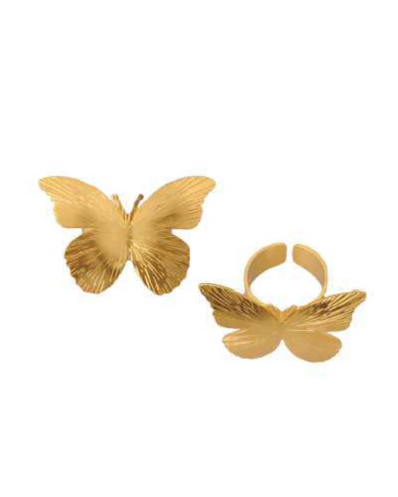 Anillo mariposa Renacer dorada