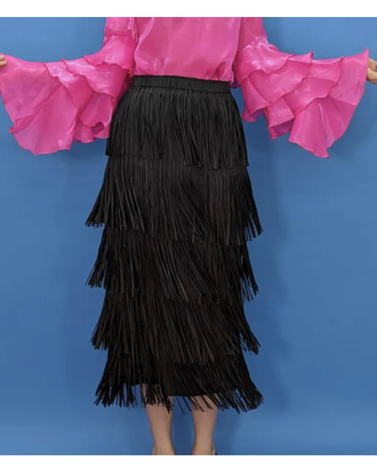 SHIMMY SHIMMY SKIRT (PINK, BLK)
