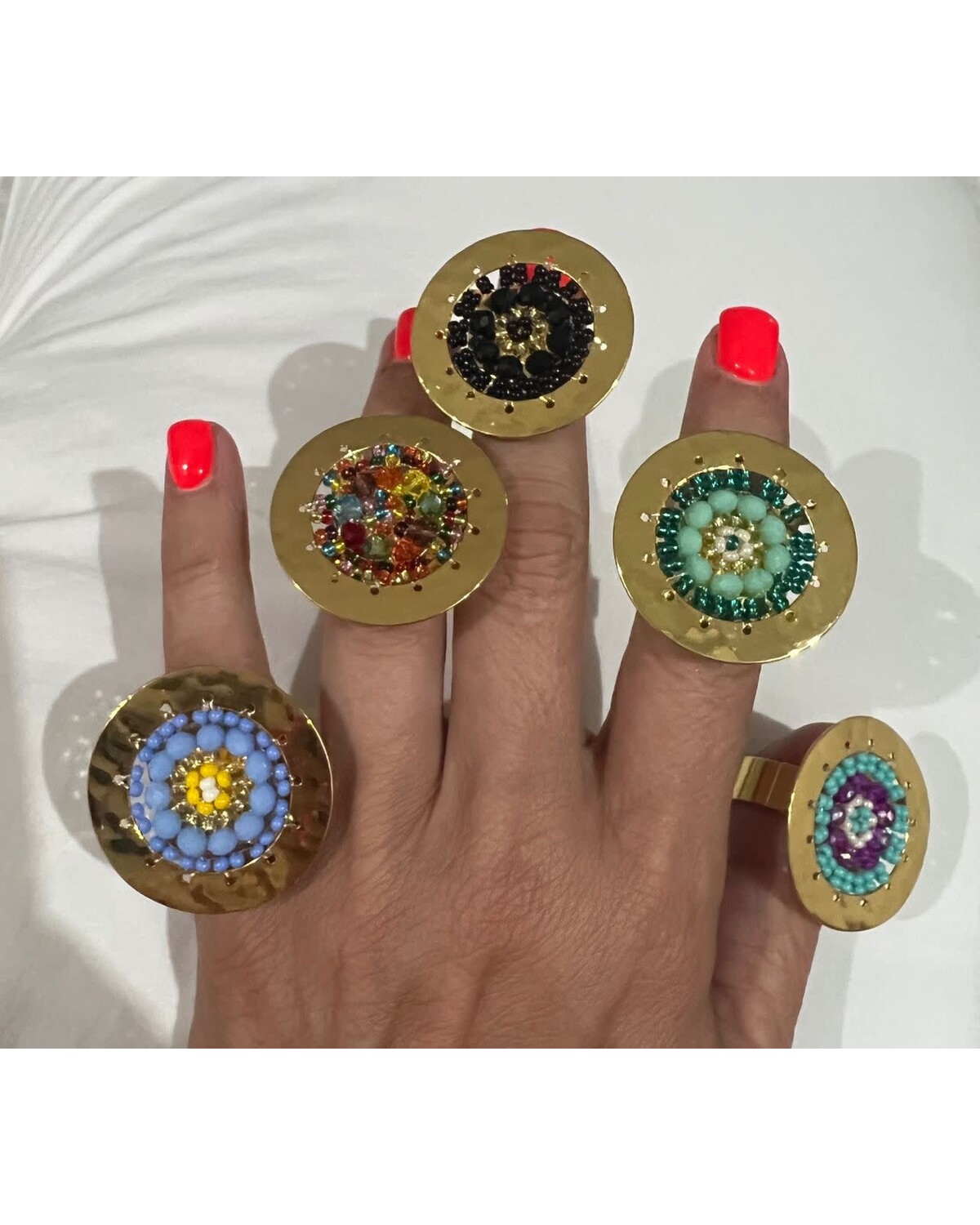 Hand Made Adjustable ring 18k