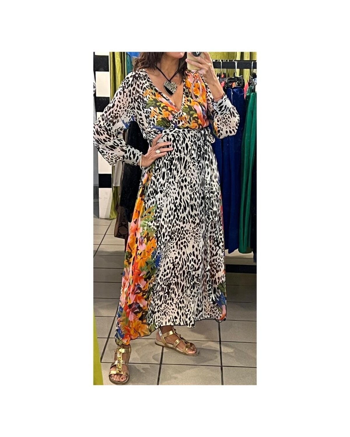 Long Dress Animal Border