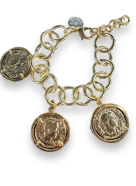 3 coins bracelet by 4 Soles