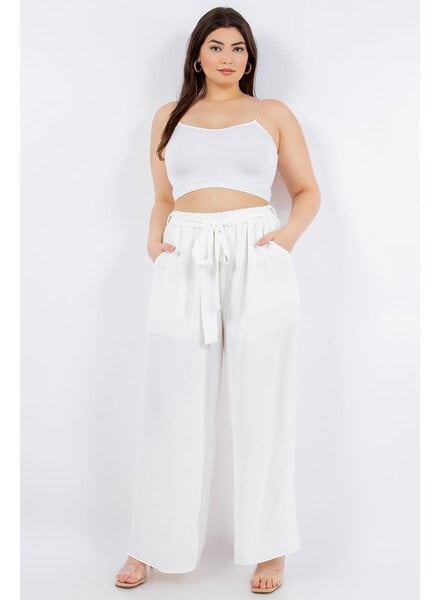 pants w/belt  white