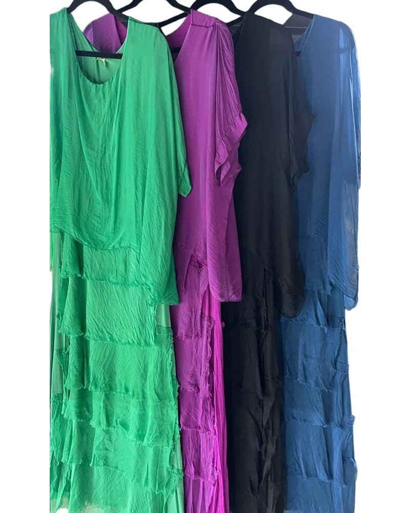 Silk Maxi Dress one size(more Colors)