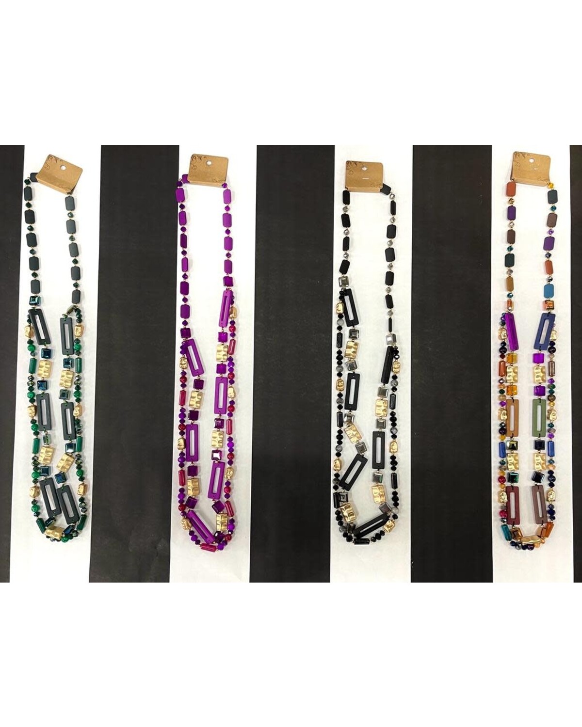 Two Layers Beads Necklace