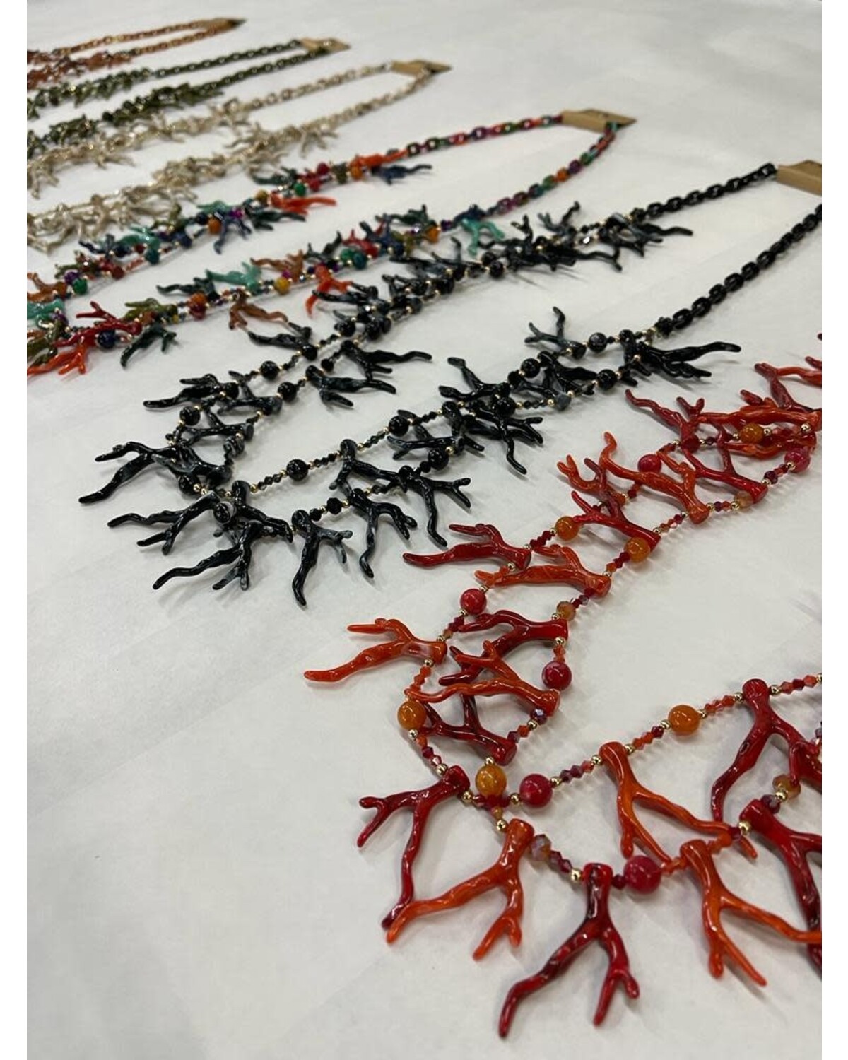 Two Layers Corals Necklace