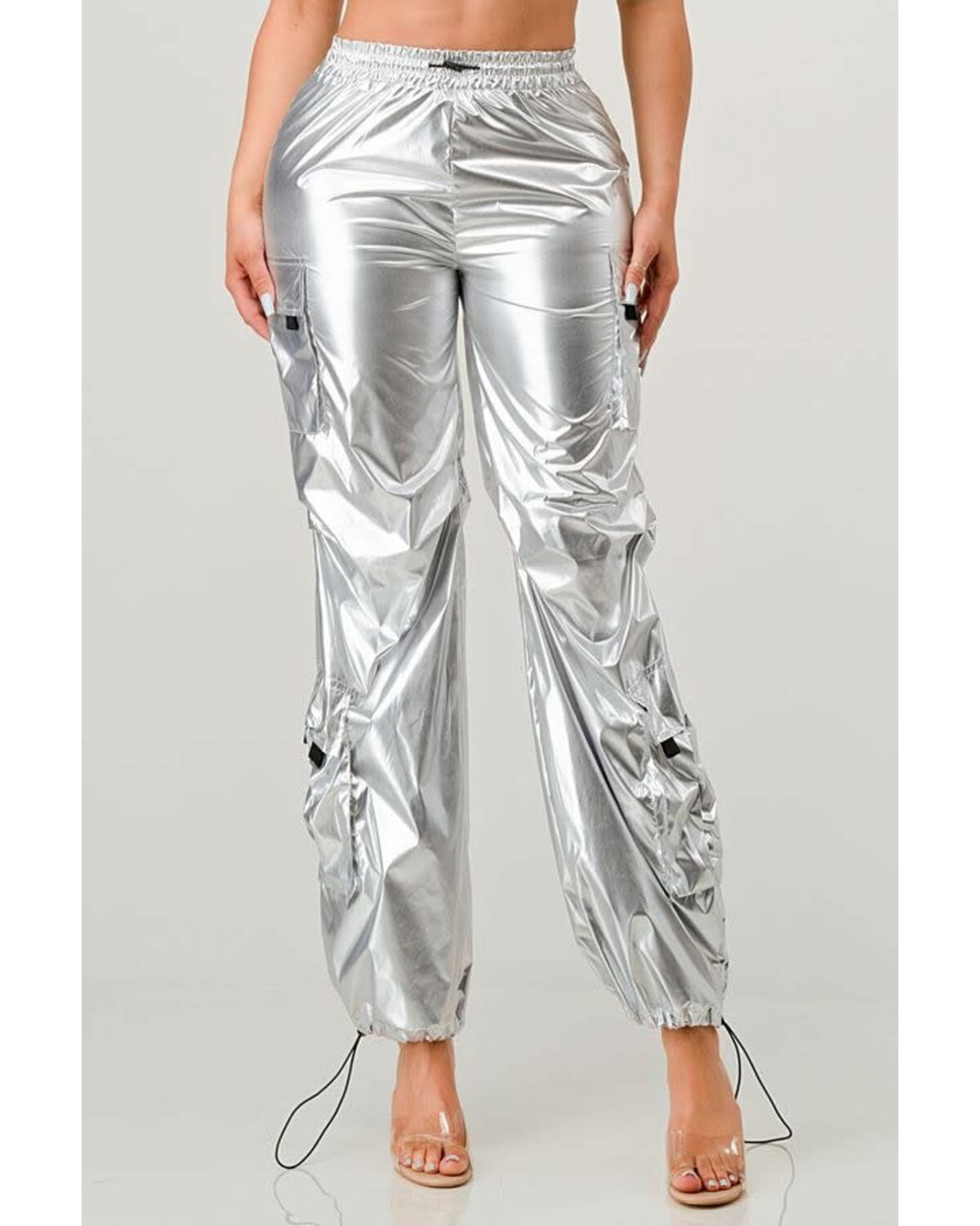 Metallic Cargo Jogger Pants B LA Btq Avarcaspr