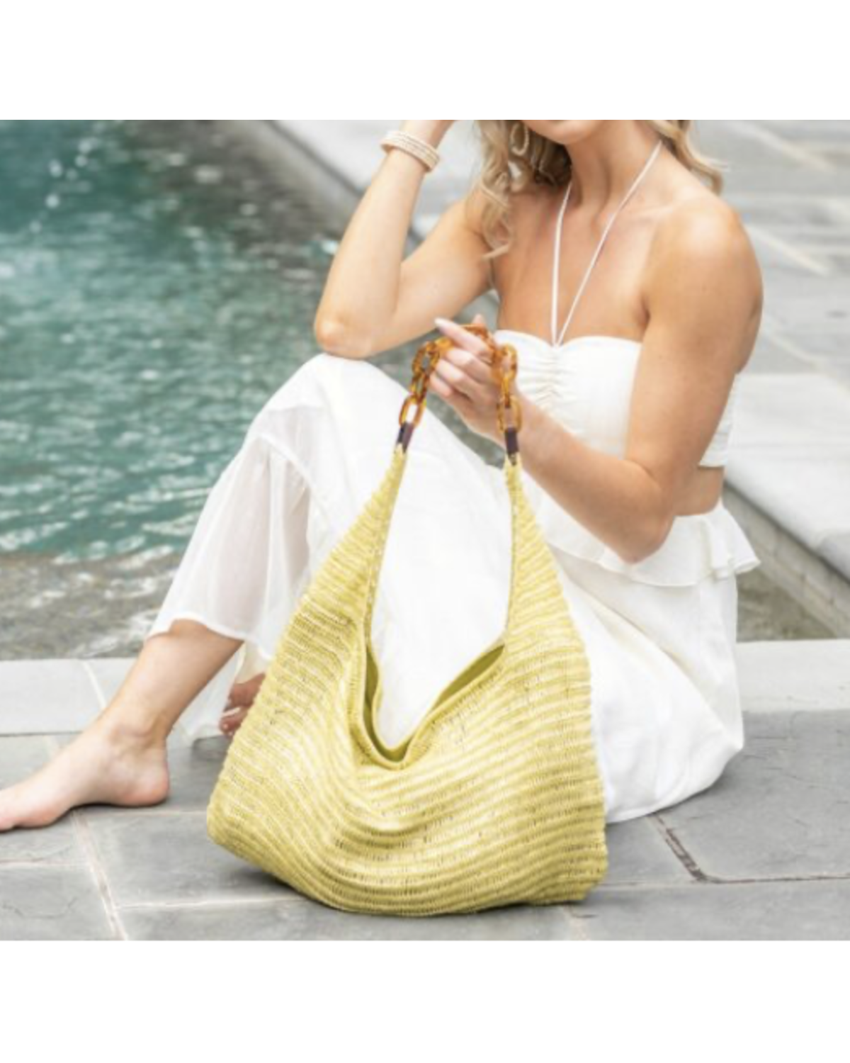 Sling Bag with Glass Beads