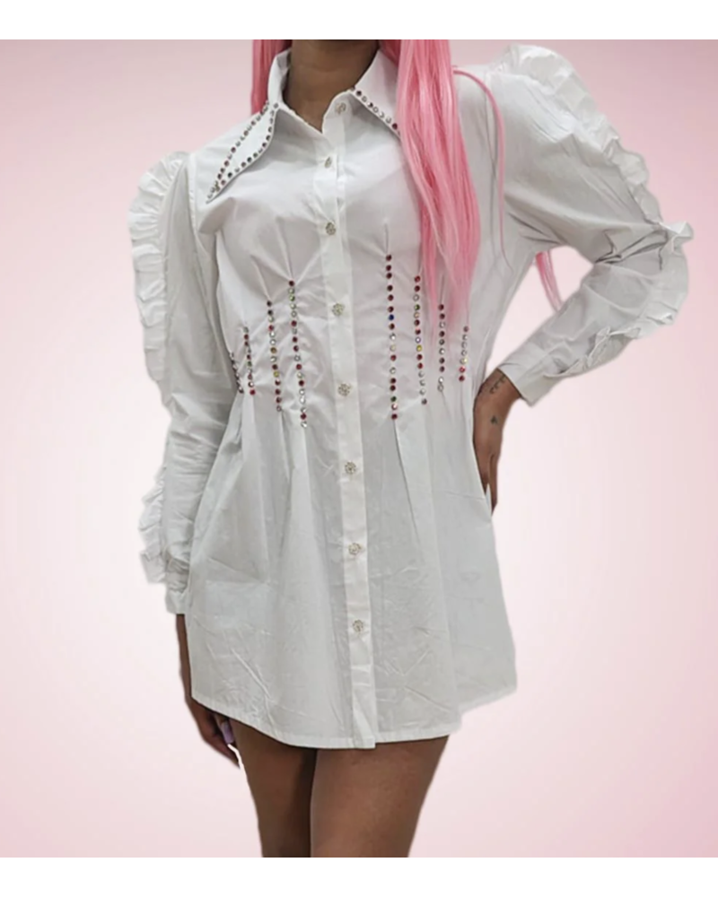 CORSET LONG SLEEVE BLOUSE