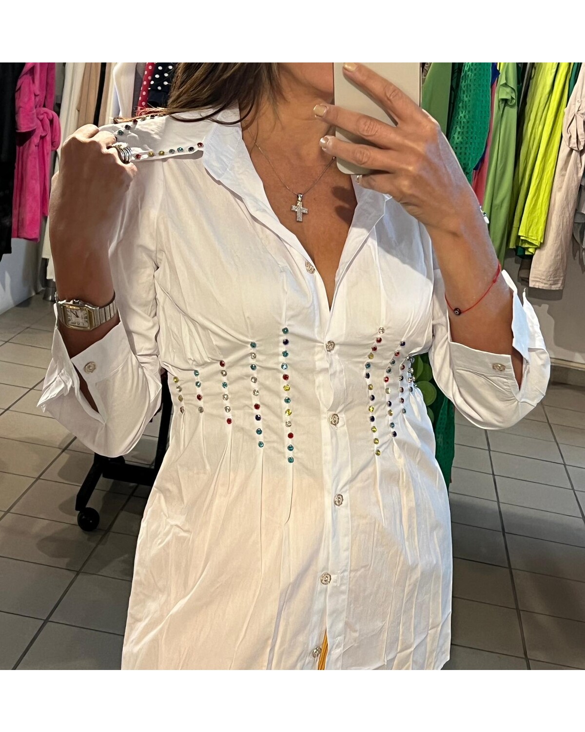 CORSET LONG SLEEVE BLOUSE