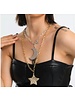 N103 Moon & Star 2 Layer Necklace